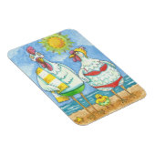 Flexible POULET DE MER, MAGNET DE DESSIN AMUSANT Rect. (Côté Droit)