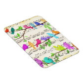 Flexible Printemps Colorful Musical Birds Magnet Cadeau (Côté Droit)