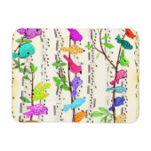 Flexible Printemps Colorful Musical Birds Magnet Cadeau (Horizontal)