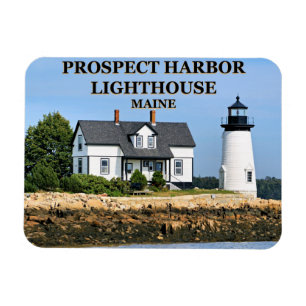 Flexible Prospect Harbour Lighthouse, Maine Photo Magnet