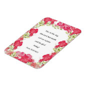 Flexible Psaume 118:24 Rouge Rose Magnet (Côté Gauche)