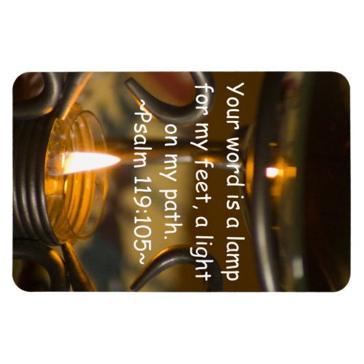 Flexible Psaume 119:105 Premium Magnet (Horizontal)