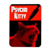 Flexible Psycho Kitty Magnet (Vertical)