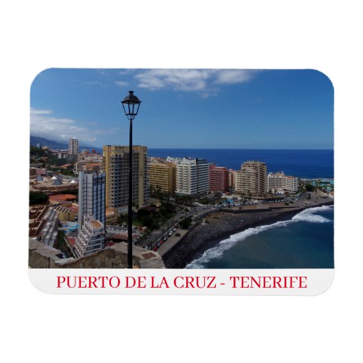 Flexible Puerto de la Cruz, Tenerife fridge magnet (Horizontal)