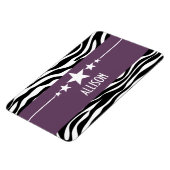 Flexible Purple Sassy Star Zebra Premium Magnet (Côté Gauche)