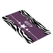 Flexible Purple Sassy Star Zebra Premium Magnet (Côté Droit)