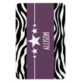 Flexible Purple Sassy Star Zebra Premium Magnet (Vertical)