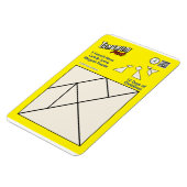 Flexible Puzzle Tangram Magnet - 3 poules françaises (Côté Gauche)