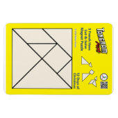 Flexible Puzzle Tangram Magnet - 3 poules françaises (Horizontal)
