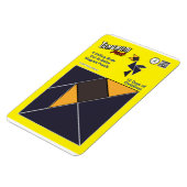 Flexible Puzzle Tangram Magnet - 4 appels d'oiseaux (Côté Gauche)