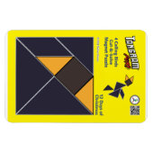Flexible Puzzle Tangram Magnet - 4 appels d'oiseaux (Horizontal)
