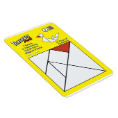 Flexible Puzzle Tangram Magnet - 7 Cygnes Baignade en A (Côté Droit)