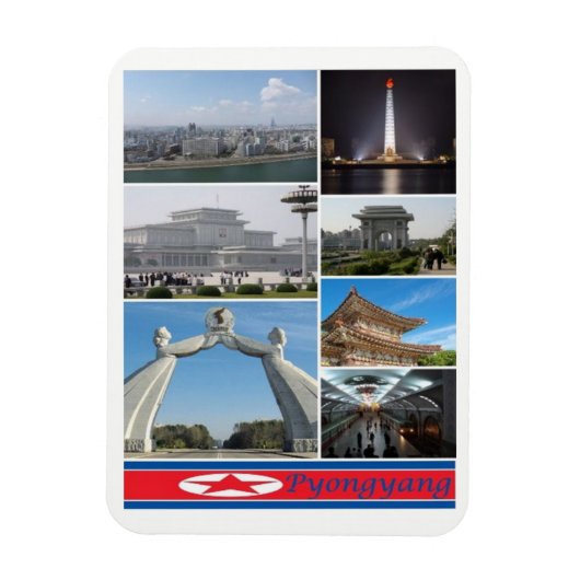 Flexible Pyongyang - Corée du Nord - Magnet (Vertical)
