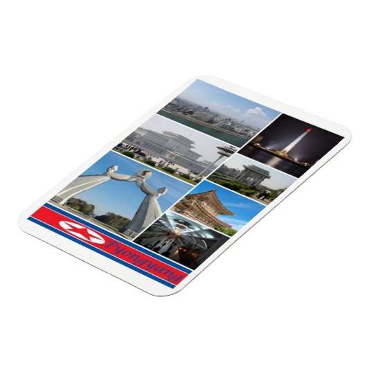Flexible Pyongyang - Corée du Nord - Magnet (Côté Gauche)