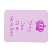 Flexible Queen of the Sticky Notes Magnet (Horizontal)