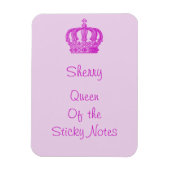Flexible Queen of the Sticky Notes Magnet (Vertical)