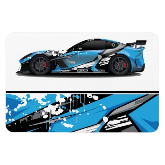 Flexible Race Car Magnet (Horizontal)