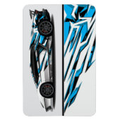 Flexible Race Car Magnet (Vertical)