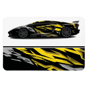 Flexible Race Car Magnet