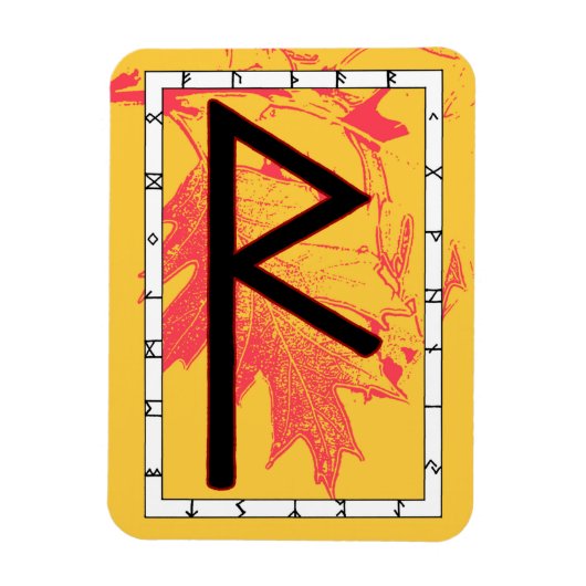 Flexible Raidho Viking Rune Magnet - Balance! (Vertical)