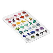 Flexible Rainbow Rock Crystal Collection Gemstone Magnet (Côté Droit)