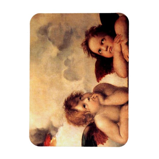 Flexible Raphael Cherubs Sistine Madonna Magnet (Vertical)