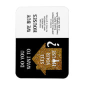 Flexible Realtor NOUS ACHETONS MAISONS Magnet (Vertical)