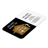 Flexible Realtor NOUS ACHETONS MAISONS Magnet (Côté Gauche)