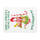 Flexible Red Headed Girl Elf Christmas Frigo Magnet (Horizontal)