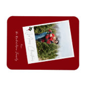 Flexible Red Instant Photo Joyeux Magnet de Noël (Horizontal)