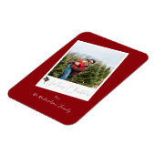 Flexible Red Instant Photo Joyeux Magnet de Noël (Côté Gauche)