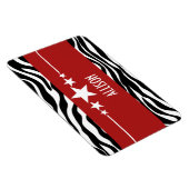 Flexible Red Sassy Star Zebra Premium Magnet (Côté Droit)