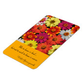 Flexible Réfrigérateur Magnet coloré Zinnias Modèle (Côté Gauche)