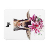 Flexible Réfrigérateur Magnet Lily de la chèvre (Horizontal)