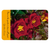 Flexible Refrigerator Magnet Rose Garden (Horizontal)
