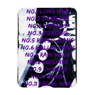 Flexible Règles de Rock Stars Photo Magnet