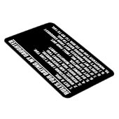 Flexible Règles Pour Dîner Ma Fille Premium Flexi Magnet (Côté Droit)