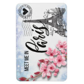 Flexible Rencontrez-moi dans Paris Magnet 4"x6" (Vertical)