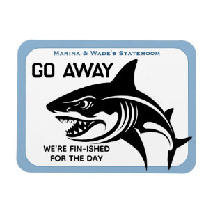 Flexible Requin VA-T-EN - NE PAS DÉRANGER Magnet pour porte