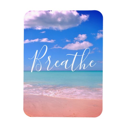 Flexible Respire | Magnet de motivation océanique (Vertical)