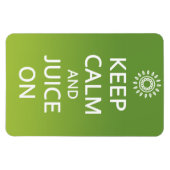 Flexible Restez calme et jus ! Magnet (Horizontal)