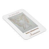 Flexible Rétinoblastoma White Awareness Ribbon Angel Magnet (Côté Droit)