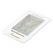 Flexible Rétinoblastoma White Awareness Ribbon Angel Magnet (Côté Gauche)