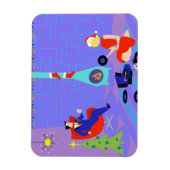 Flexible Retro Accueil pour les vacances Flexi Magnet (Vertical)