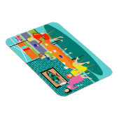 Flexible Retro Femme's Weekly Card Jeu Flexi Magnet (Côté Droit)