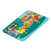 Flexible Retro Femme's Weekly Card Jeu Flexi Magnet (Côté Gauche)