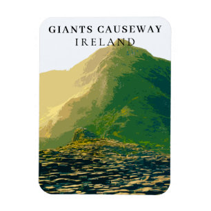 Flexible Retro Giants Causeway Antrim Irlande Travel Magnet