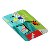 Flexible Retro samedi matin Flexi Magnet (Côté Droit)