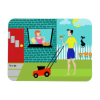 Retro samedi matin Flexi Magnet