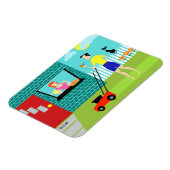 Flexible Retro samedi matin Flexi Magnet (Côté Gauche)